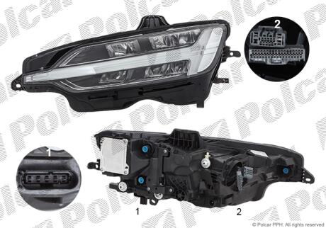 Фара основная Polcar 90D2103H