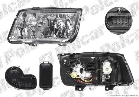 Фара основная Polcar 9512095E