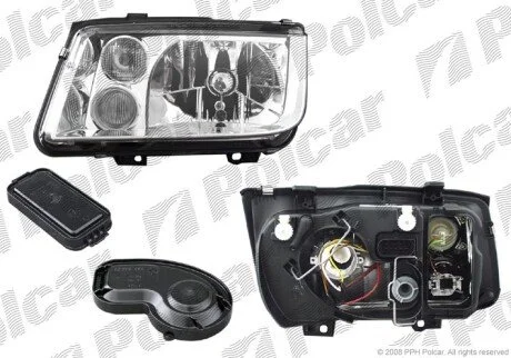 Фара основная правая H3, H4, PY21W, W5W Polcar 9512101E