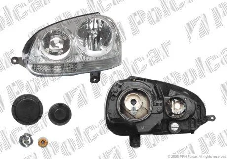 Фара основная левая H7, PY21W, W5W Polcar 9513091H