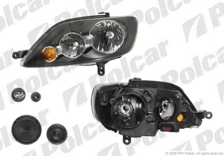Фара основная левая H1, H7, P21W, W5W Polcar 951509-H