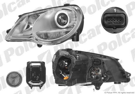 Фара основная Polcar 951609-V