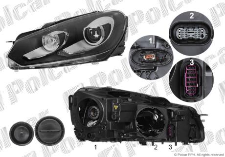 Фара основная Polcar 9518091H
