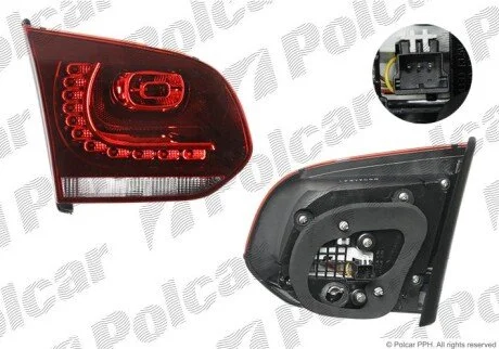 Фонарь задний слева внутренний Polcar 9518879E