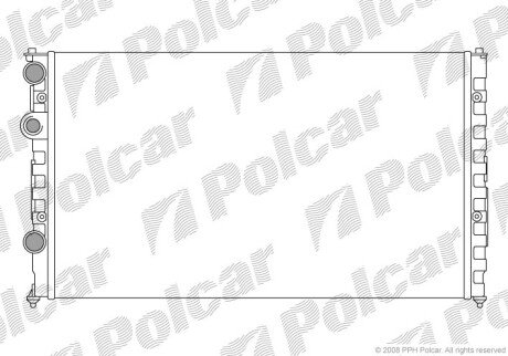 Радіатори охолодження Polcar 952408A4 (фото 1)