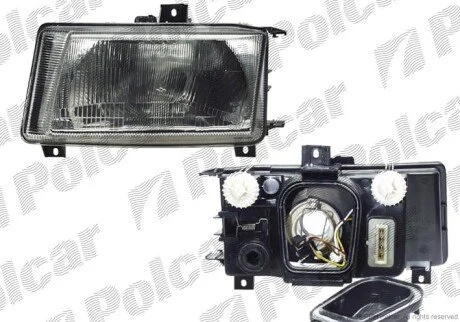 Фара основная правая H4, W5W Polcar 9524106E