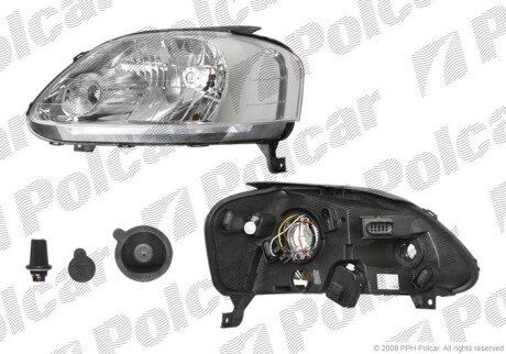 Фара основная левая H4 Polcar 9530091E