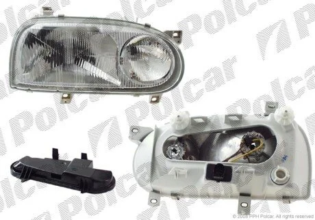 Фара основная левая H1, W5W Polcar 9538091E