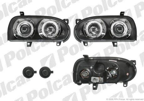 Фара основная правая, левая H1 Polcar 953809FE