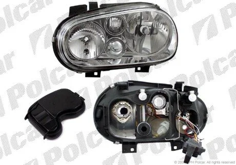 Фара основная левая H1, H7, PY21W, W5W Polcar 9541096E