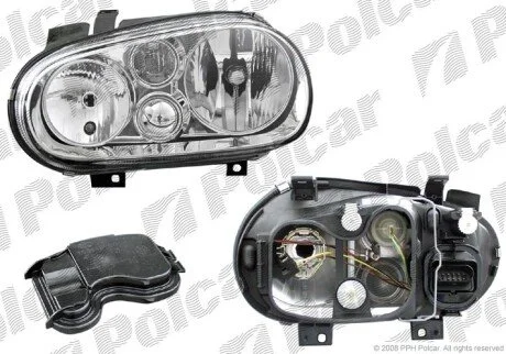 Фара основная правая H1, H7, PY21W, W5W Polcar 9541101H