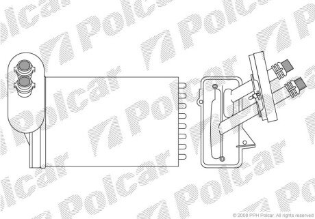 Радіатор обігрівача Polcar 9541N8-1