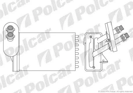 Радиатор отопителя салона Polcar 9541N8-1