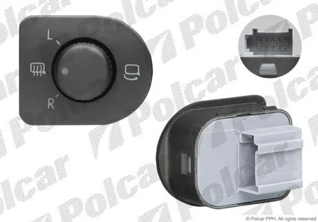 Кнопка регулювання дзеркал Polcar 9541P-60