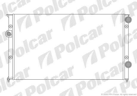 Радіатори охолодження Polcar 954608A7 (фото 1)