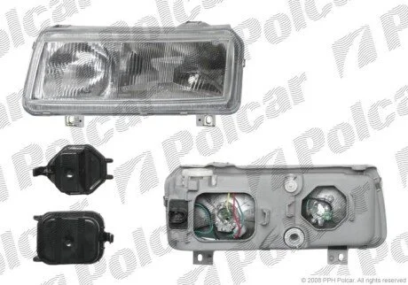 Фара основна ліва H1, W5W Polcar 9547091E