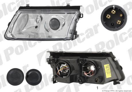 Фара основная Polcar 9548097E
