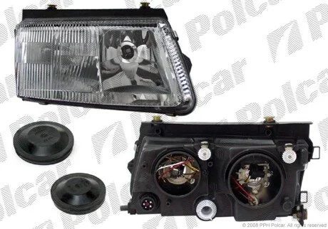 Фара основная правая H4, H7, W5W Polcar 9548104E