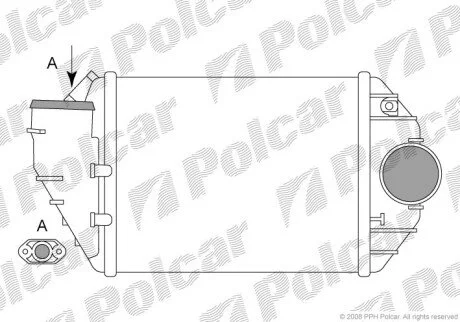 Радіатори повітря (Інтеркулери) Polcar 9548J83X