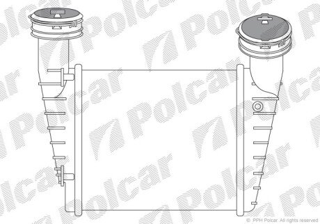 Радіатори повітря (Інтеркулери) Polcar 9548J8-5