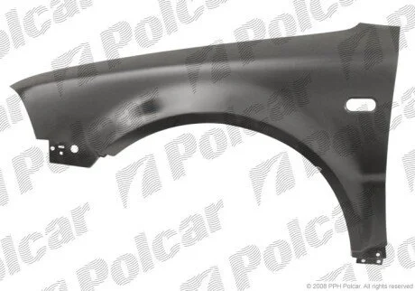 Крило спереду праворуч з отвором для поворотника Polcar 954902-J