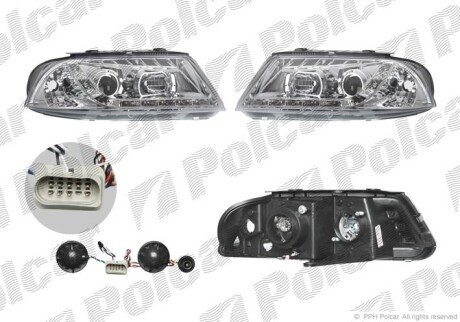 Фара основная правая, левая H1 Polcar 954909EE