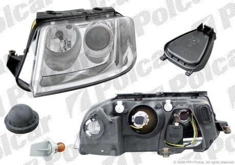 Фара основная левая H7, PY21W, W5W Polcar 954909-H