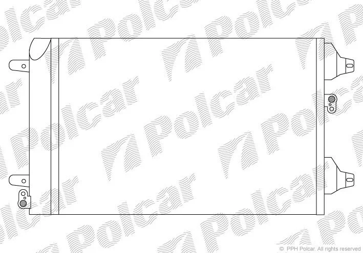 Радиатор кондиционера (Конденсатор) с осушителем Polcar 9550K8C1S (фото 1)