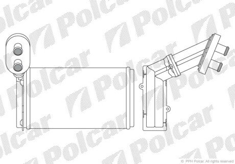 Радиатор отопителя Polcar 9550N8-1