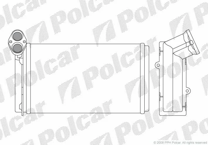 Радиатор отопителя салона Polcar 9550N8-3 (фото 1)