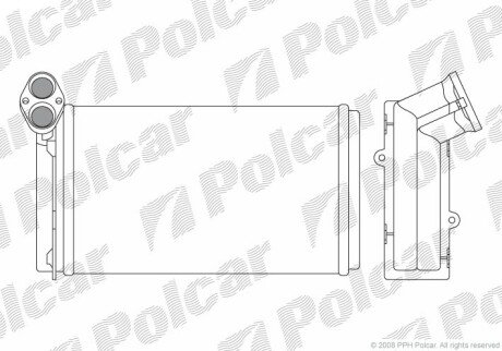 Радиатор отопителя Polcar 9550N8-3 (фото 1)