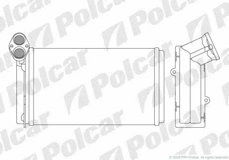 Радиатор отопителя салона Polcar 9550N8-3