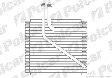 Испаритель кондиционера Polcar 9550P8-3