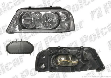 Фара основная правая H1, H7 Polcar 955110-E