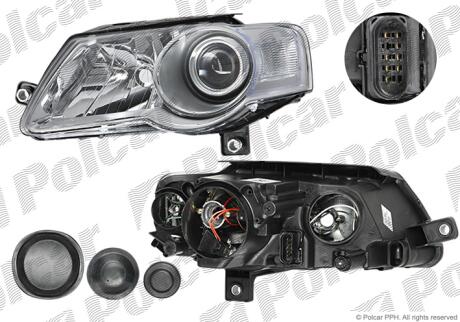Фара основная Polcar 9555096E