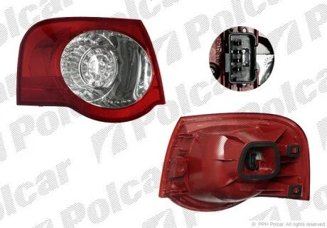 Ліхтар задній ліворуч зовнішній Polcar 9555872S