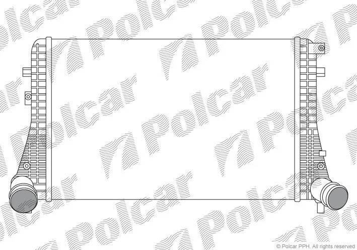 Радіатори повітря (Інтеркулери) Polcar 9555J8-1 (фото 1)