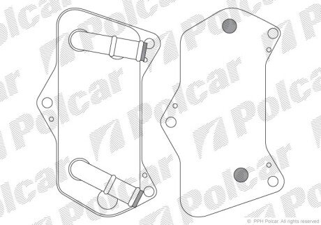 Радиаторы масла Polcar 9555L8-2