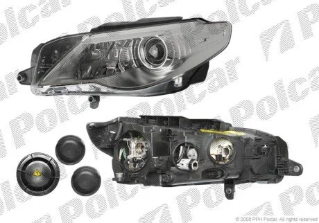Фара основна права D1S, H7, P21W, W5W Polcar 9556101U