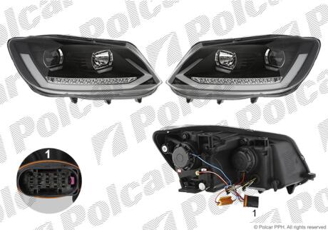 Фара основная Polcar 956309BE