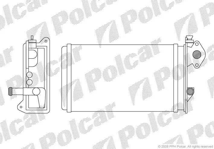 Радіатор обігрівача салону Polcar 9565N8-1 (фото 1)