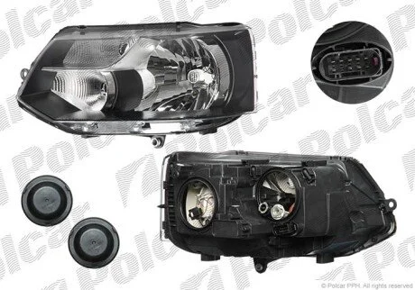 Фара основная левая H4, P21W Polcar 9569091E