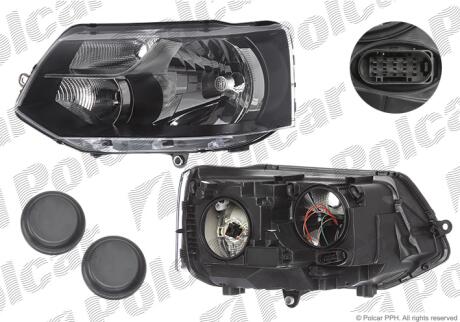 Фара основная правая H4, P21W Polcar 9569101E