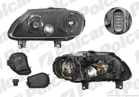 Фара основна ліва H1, H7 Polcar 9575092E