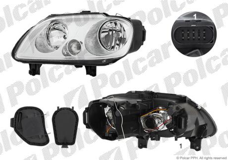 Фара основная Polcar 9575094E