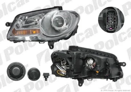 Фара основна права H7 Polcar 957910-E