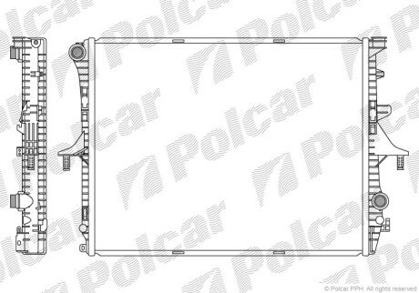 Радіатори охолодження Polcar 9580081K (фото 1)