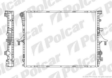 Радіатори охолодження Polcar 9580081X (фото 1)