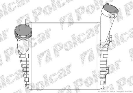 Радиаторы воздуха (Интеркулеры) Polcar 9580J82X