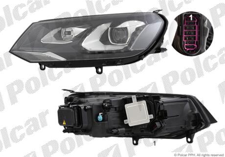 Фара основная Polcar 9582102H
